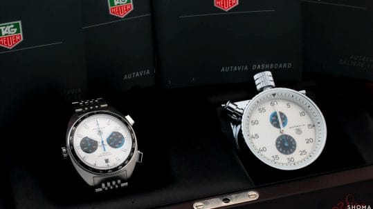 Limited edition Tag Heuer Autavia "Siffert" wristwatch and dashboard set, ref CY2110 - Shoma Hamamoto