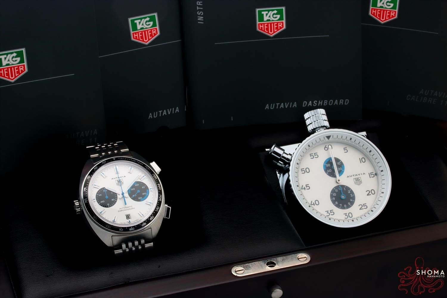 Limited edition Tag Heuer Autavia "Siffert" wristwatch and dashboard set, ref CY2110 - Shoma Hamamoto